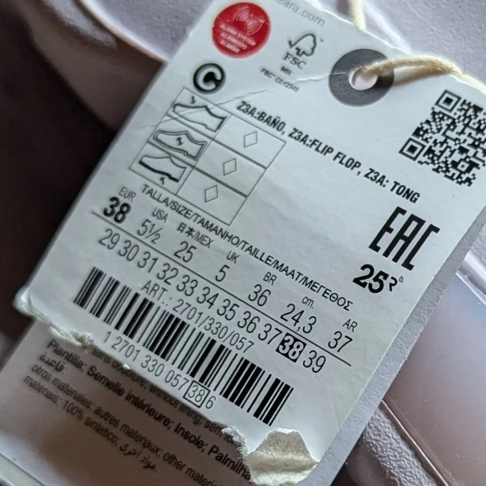 Zara AIR CHAMBER CLOGS Lilac | EU 38 = US Youth 6 / 6.5 (or Women's 7.5)